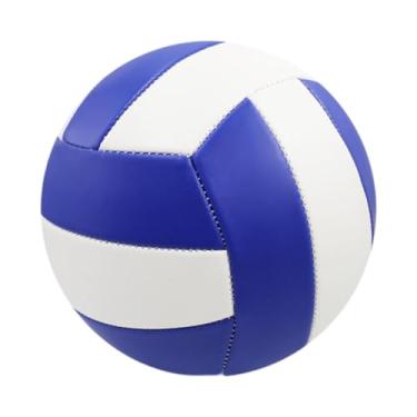 Imagem de menolana Volleyball Tamanho 5 Prática oficial de bola Oficial Anti Broken Broken Beach Game Volleyball Volley Volley Ball for Men Women Beginners, Branco Azulado