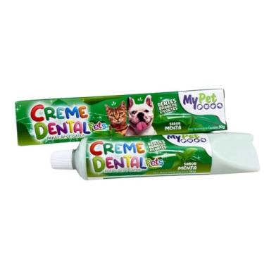 Imagem de Creme Dental para Cães, Pasta de Dente para Cachorro, Sabor Menta