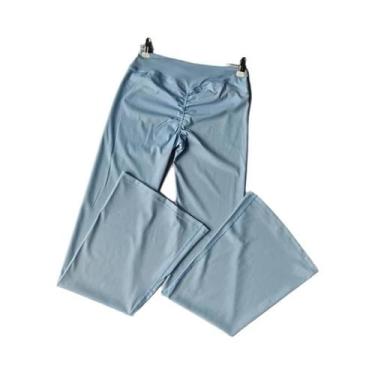 Imagem de Calças De Fitness Flare De Cintura Alta Para Mulheres, Leggings De Gin