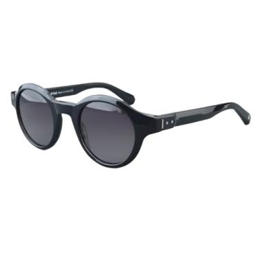 Imagem de JRLLFD Óculos de sol polarizados circulares da moda para homens, clássico, UV400, para festas ao ar livre, férias e pesca (8766-C002)