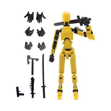 Imagem de Brinquedo De Ação Robô Transformável Portátil Para Crianças, Boneco Em