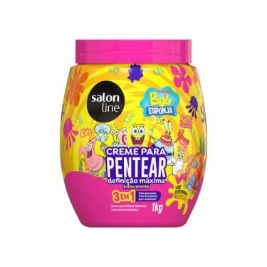 Imagem de Creme Para Pentear Salon Line S.O.S Cachos Kids Bob Esponja 3em1 1kg