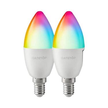 Imagem de Lâmpadas LED RGB E14 E27 B22 16 Cores Dimerizáveis Iluminação Intelige