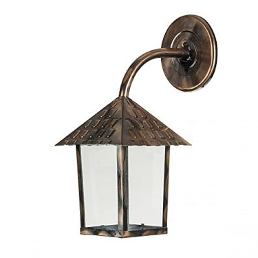 Imagem de Arandela Quadrada Cobre Colonial Vidro Liso Blumenau