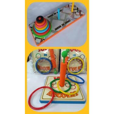 Imagem de Kit Com 2 Brinquedos Pedagógicos De Madeira - Lindos! - BRINQUE E LEIA