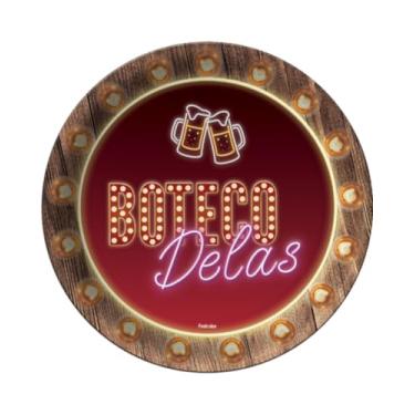 Imagem de Prato Descartável Boteco Delas De Papel 8 Unidades