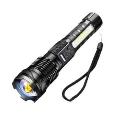 Imagem de Lanterna LED XHP50 Recarregável USB À Prova d'Água Com 7 Modos E Zoom 