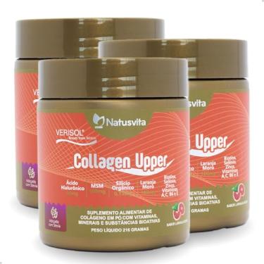 Imagem de Colágeno Verisol, Ácido Hialurônico, Silício Orgânico, Biotina, MSM e Laranja Moro (3 und. 600g)