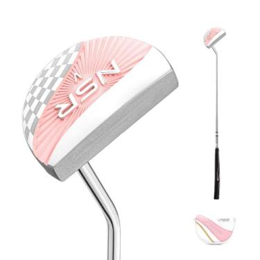 Imagem de Putters de taco de golfe Loft 3 graus feminino direito com capa de cabeça haste de golfe feminino taco de golfe para esportes ao ar livre (cortador com capa)