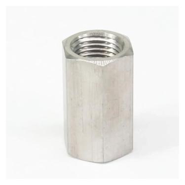 Imagem de 1/10.2 cm NPT Fêmea Coulping 304 Aço Inoxidável Hex Rod Acoplador Conector Encaixe de Tubulação Água Gás Óleo 600 Bar