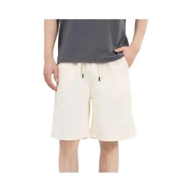 Imagem de Bermudas De Algodão Masculinas Para Fitness E Esportes Estilo Europeu-