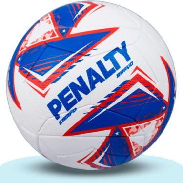 Imagem de BOLA FUTEBOL CAMPO PENALTY BRAVO XXV - unissex - branco - azul e verme