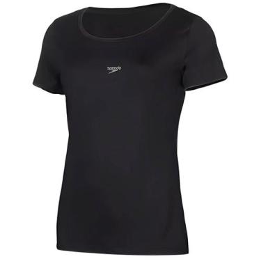 Imagem de Camiseta TShirt Interlock Basic Feminino Speedo, Preto, P