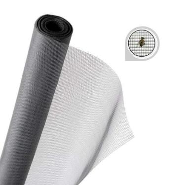 Imagem de Tela Mosquiteiro 1,50 X 30 Metros - Fibra De Vidro - Cinza - Tegape