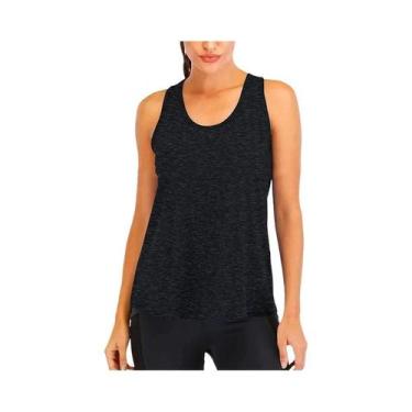 Imagem de Camiseta Feminina De Yoga Sem Mangas De Secagem Rápida, Blusa Solta Pa