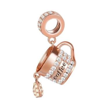 Imagem de Pulseira Feminina De Prata 925 Banhada a Ouro Com Berloques De Coelho,