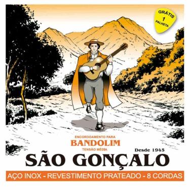 Imagem de Encordoamento Para Bandolim São Gonçalo 0.11 Tensão Média