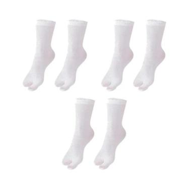 Imagem de Meias Unissex De Algodão Respirável Estilo Chinelo Japonês Kimono Com 