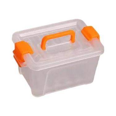 Imagem de Conjunto De Caixas De Armazenamento Mini De Plástico Transparente Para