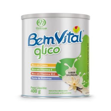 Imagem de Suplemento Alimentar BemVital Glico Baunilha 400g  Controle da Glicose
