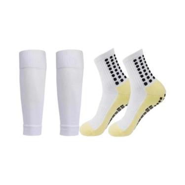 Imagem de Meias De Futebol Antiderrapantes E Resistentes Ao Odor Com Protetores 