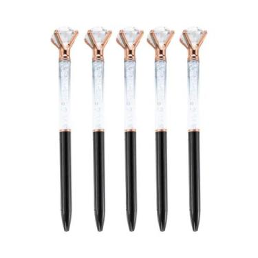 Imagem de Conjunto Elegante De 5 Canetas Com Cristais Para Presentes De Escritór