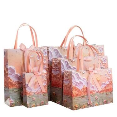 Imagem de Bolsa de presente, papelão, papel, bolsa de transporte, pacote com 5 u