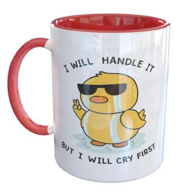 Imagem de Caneca Porcelana Pato Persistente Humor Resiliência - Pense Canecas, V