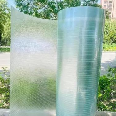 Imagem de Folha de telhado de policarbonato à prova de chuva, painel de plástico para telhados de fibra de vidro transparente, para garagens, copas, passarelas cobertas, estufa, 0,8 x 3 m (2,6 x 9,8 pés)