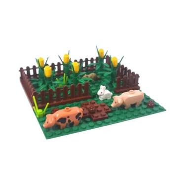 Imagem de Blocos De Montar De Fazenda De Animais: Cenas DIY Divertidas Com Ovelh