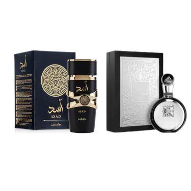 Imagem de Kit Perfumes Lattafa Asad + Fakhar Silver 100ml | Original