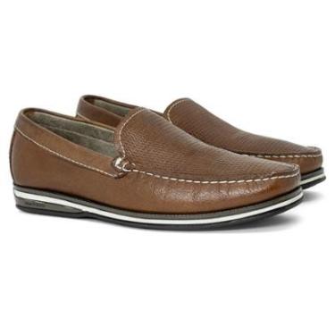 Imagem de Sapato Mocassim Masculino Democrata Easy Ted Casual Couro Legítimo Confortável 135201-Masculino