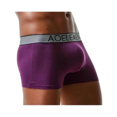 Imagem de Cuecas Boxer Masculinas Antideslizantes Com Bolsa Escrotal Convexa Em 