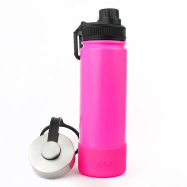 Imagem de Garrafa Térmica Inox 650ml com Tampa Esportiva e Capa - Nilo-imports