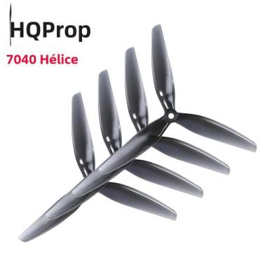 Imagem de Hélice HQProp 7040 Cinza Claro 7 Polegadas 3 Pás 4 Peças Para Drone FP