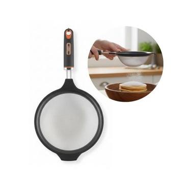 Imagem de Peneira em Aço Coar Polvilhar 19cm Coador Utensílio Cozinha