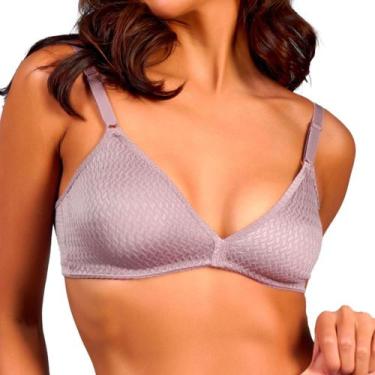 Imagem de Sutiã Triângulo Sem Bojo Mondrian Alça Regulavel Duloren, Berinjela, 4