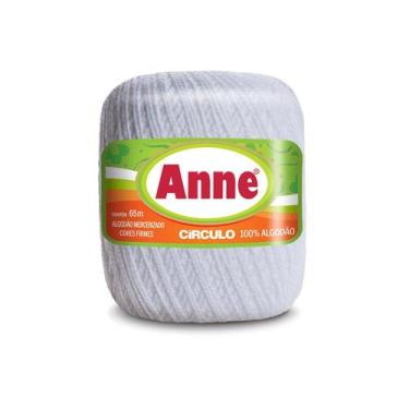 Imagem de Linha para Crochê c/ 65m Anne - Cor 8001 Branco - Círculo