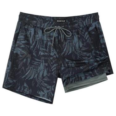 Imagem de Calções de banho SURF CUZ 5" de compressão Quick Dry, preto, grande