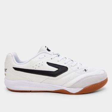 Imagem de Chuteira Futsal Topper Maestro Pro VI Masculina, Branco, Preto, 37