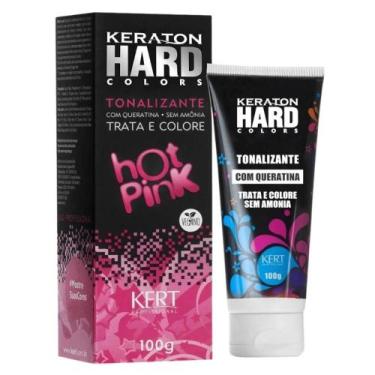 Imagem de Tonalizante keratron hard colors  hot pink 100g - KERT