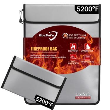 Imagem de Bolsa para Documentos à Prova de Fogo DocSafe, Resistente à Água