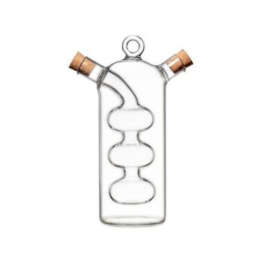 Imagem de Galheteiro de Vidro Hauskraft 2 em 1 320ml, Transparente, 70ml + 320ml