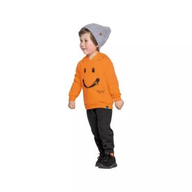 Imagem de Conjunto Infantil Menino Calça e Blusa em Moletom Com Capuz ReiRex, La