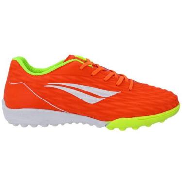 Imagem de Chuteira Society Penalty Infantil Masculino Sete XXI Sport, 34, Laranj