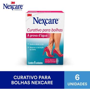 Imagem de Curativo para Bolhas Nexcare 3M à Prova D'Água 6 unidades