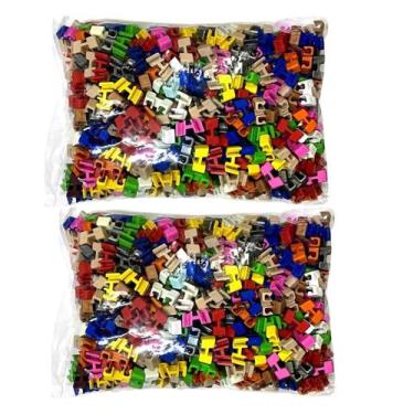 Imagem de Kit 1500 Clips Suporte Pega Hashi Colorido Organizador Cozin - PLASTAR