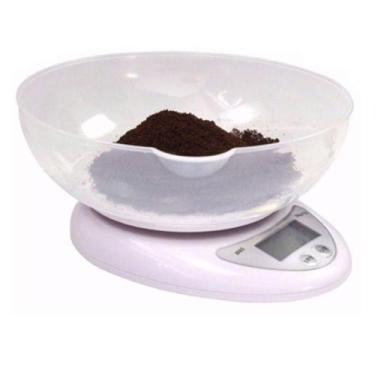 Imagem de Balança Para Cozinha Digital Com Cuba Acrilico De Alta Precisao 5kg - 