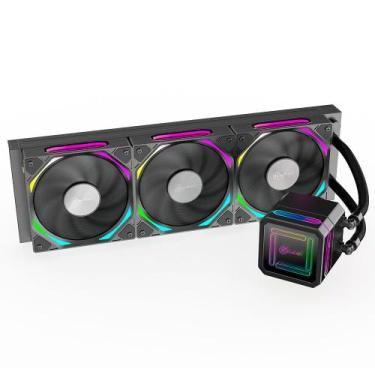 Imagem de Water cooler kalkan delta 360mm argb wireless amd/intel preto klk00051