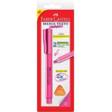 Imagem de Pincel marca texto Grifpen Rosa SM/MTRSZF com 1 unidade - Faber-Castel